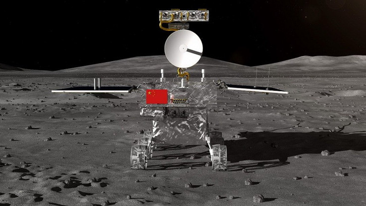 Chang'e 4 на фотографии от LRO