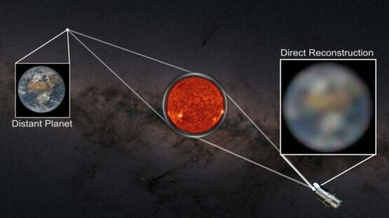 Ученые описали гравитационный телескоп, который сможет снимать экзопланеты