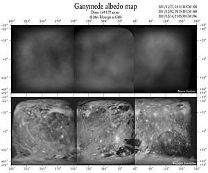 Любитель сделал карту альбедо Ганимеда