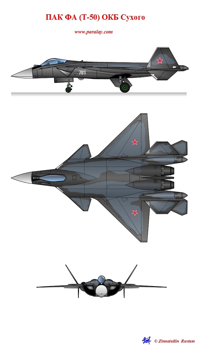 Истребитель - 21. Предполагаемые характеристики ПАКФА Т-50