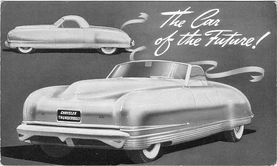 Chrysler Thunderbolt 1940 года, "The Car of the Future"