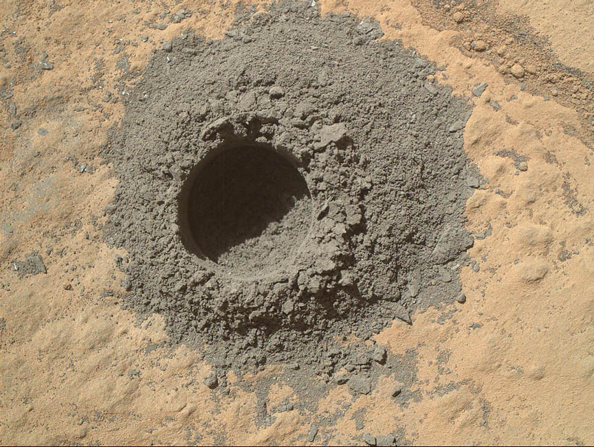 Curiosity реализовал мини-бурение породы «Windjana»