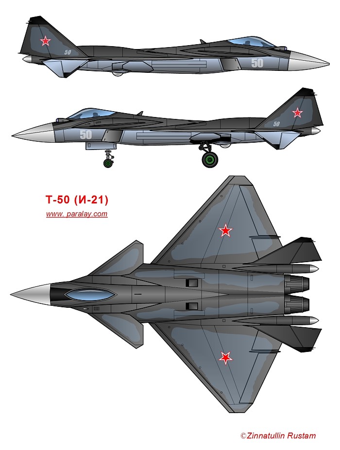 Истребитель - 21. Предполагаемые характеристики ПАКФА Т-50