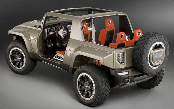 Hummer HX - прицел на Wrangler